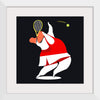 "Character Illustration of a Female Tennis Player"