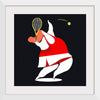 "Character Illustration of a Female Tennis Player"