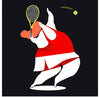 "Character Illustration of a Female Tennis Player"