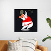 "Character Illustration of a Female Tennis Player"