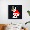 "Character Illustration of a Female Tennis Player"