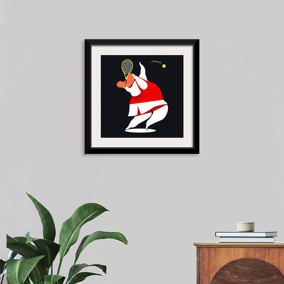 "Character Illustration of a Female Tennis Player"