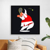 "Character Illustration of a Female Tennis Player"