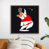 "Character Illustration of a Female Tennis Player"