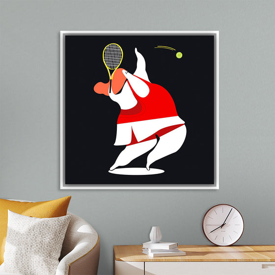 "Character Illustration of a Female Tennis Player"