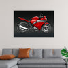 "Red Sports Bike 3D"
