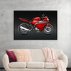 "Red Sports Bike 3D"