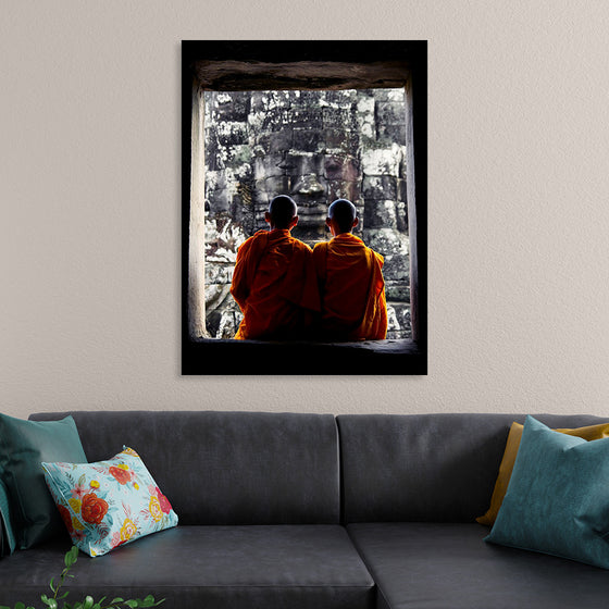 "Monks at Angkor Wat, Siam Reap, Cambodia"