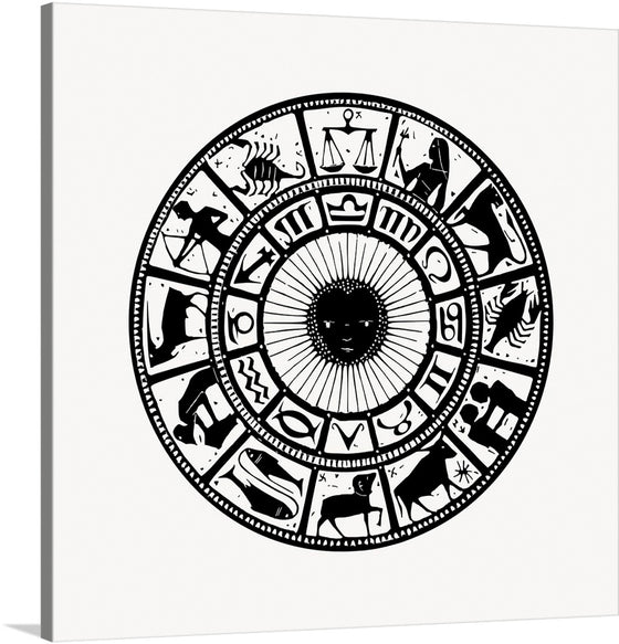 Step into the mystical world of astrology with our “Zodiac Wheel” print, a captivating piece that seamlessly blends ancient symbolism with contemporary artistry. Each zodiac sign is intricately depicted, inviting viewers to explore the stars’ influence on our lives. The monochromatic palette exudes elegance, making it a versatile addition to any space.