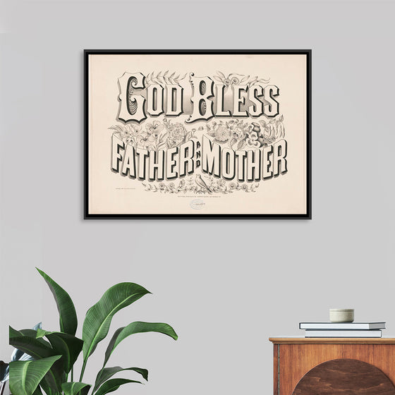 "God Bless Father and Mother (1876)", Currier & Ives