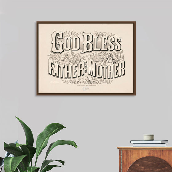 "God Bless Father and Mother (1876)", Currier & Ives