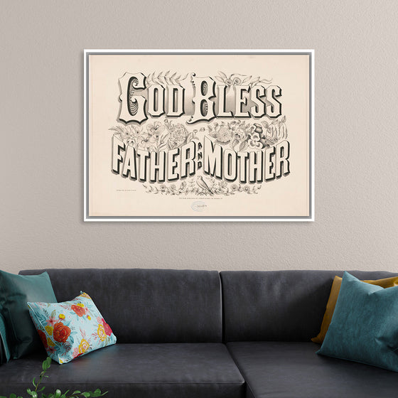 "God Bless Father and Mother (1876)", Currier & Ives