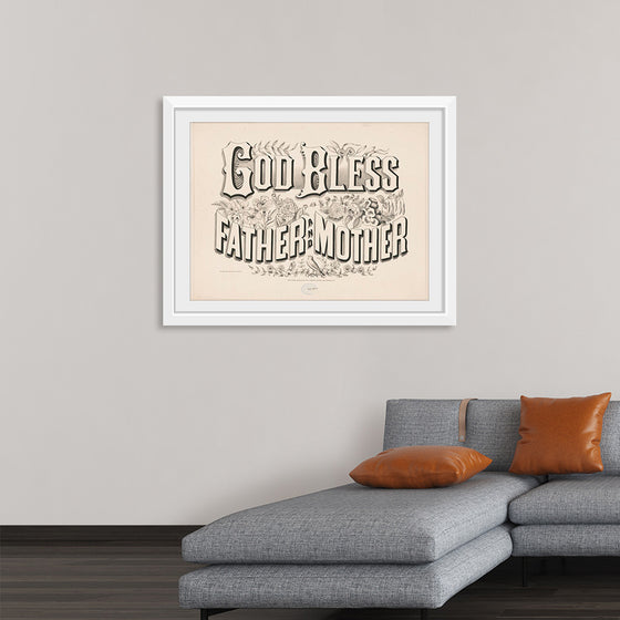 "God Bless Father and Mother (1876)", Currier & Ives