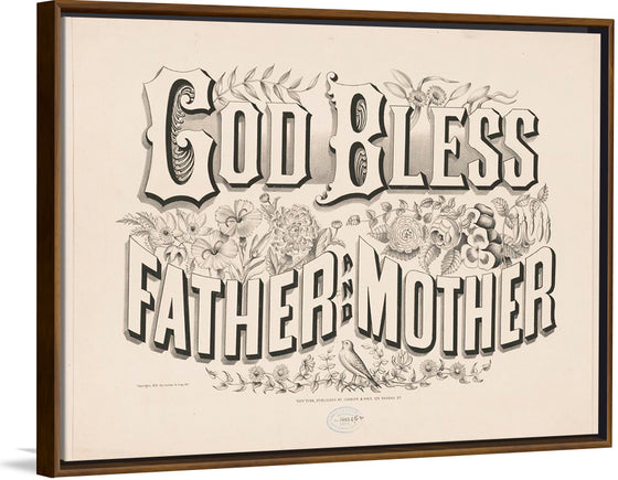 "God Bless Father and Mother (1876)", Currier & Ives