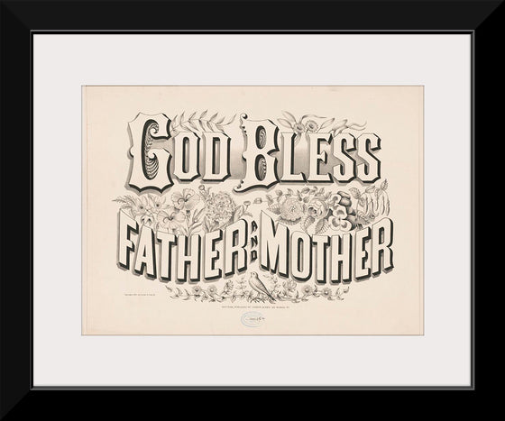 "God Bless Father and Mother (1876)", Currier & Ives