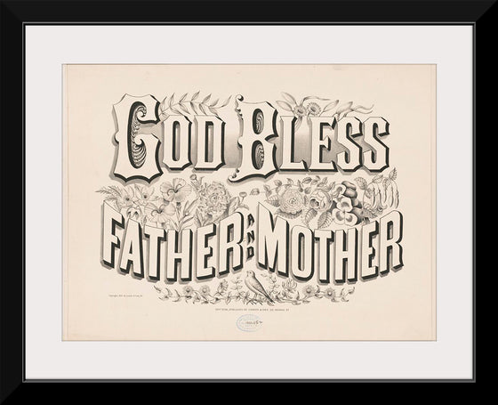 "God Bless Father and Mother (1876)", Currier & Ives