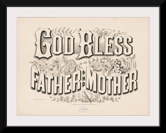 "God Bless Father and Mother (1876)", Currier & Ives