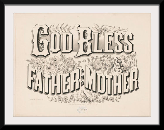 "God Bless Father and Mother (1876)", Currier & Ives