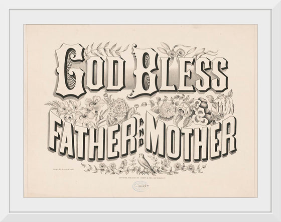 "God Bless Father and Mother (1876)", Currier & Ives