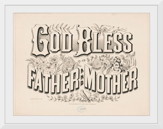 "God Bless Father and Mother (1876)", Currier & Ives