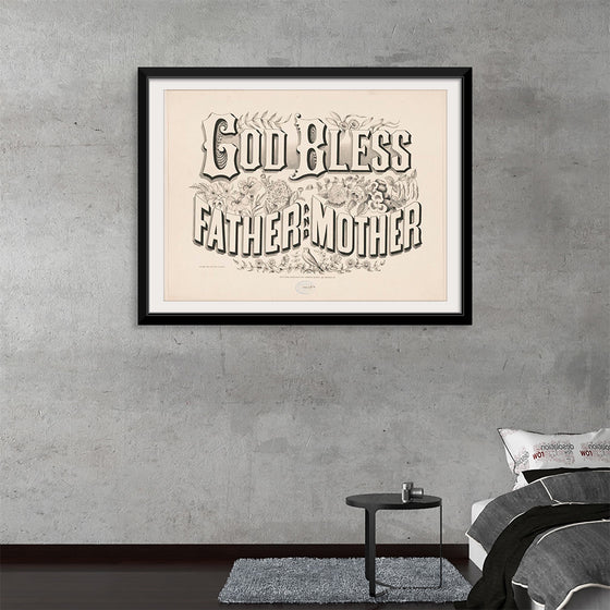 "God Bless Father and Mother (1876)", Currier & Ives