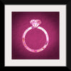 "Pink sequin diamond ring"