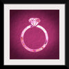 "Pink sequin diamond ring"