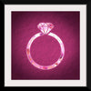 "Pink sequin diamond ring"