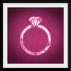 "Pink sequin diamond ring"