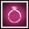 "Pink sequin diamond ring"