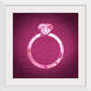 "Pink sequin diamond ring"