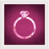 "Pink sequin diamond ring"