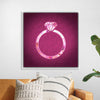 "Pink sequin diamond ring"