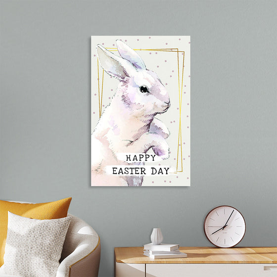 "Watercolor Easter bunny"