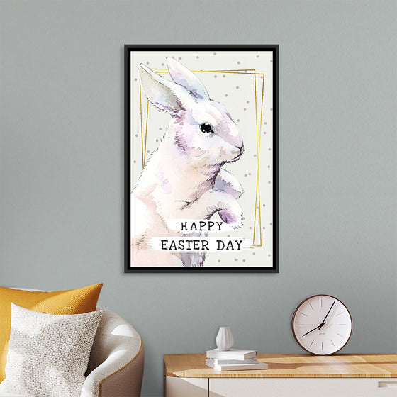 "Watercolor Easter bunny"