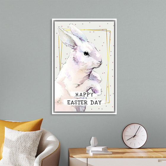 "Watercolor Easter bunny"