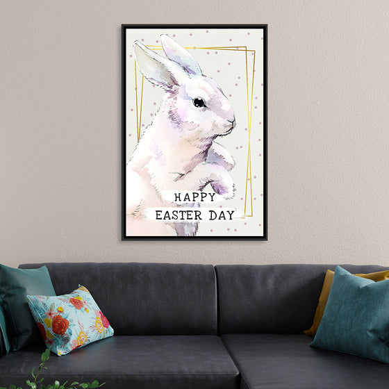 "Watercolor Easter bunny"