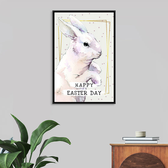 "Watercolor Easter bunny"