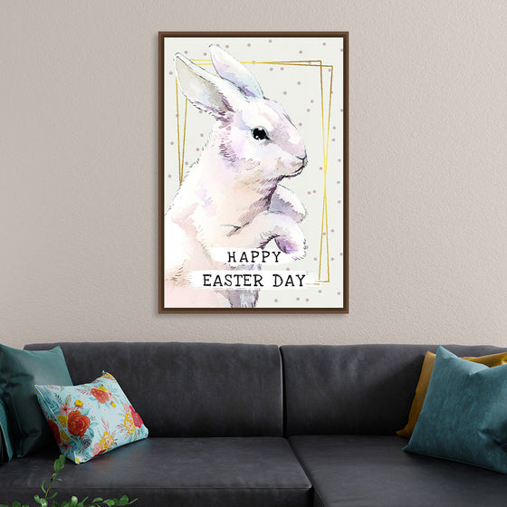 "Watercolor Easter bunny"