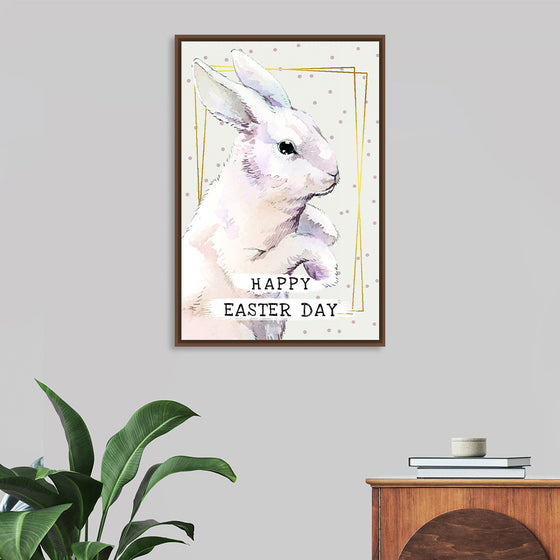 "Watercolor Easter bunny"