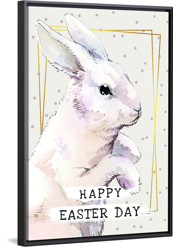 "Watercolor Easter bunny"