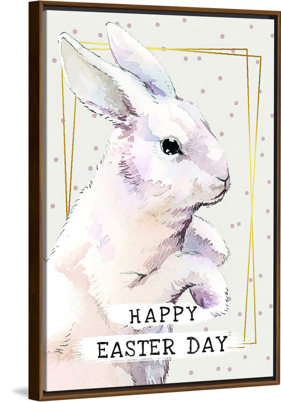 "Watercolor Easter bunny"