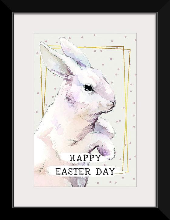 "Watercolor Easter bunny"