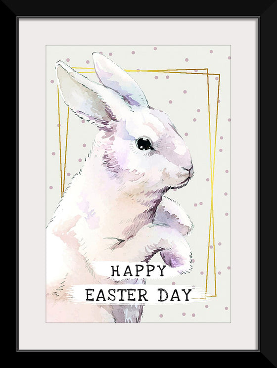 "Watercolor Easter bunny"