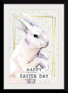 "Watercolor Easter bunny"