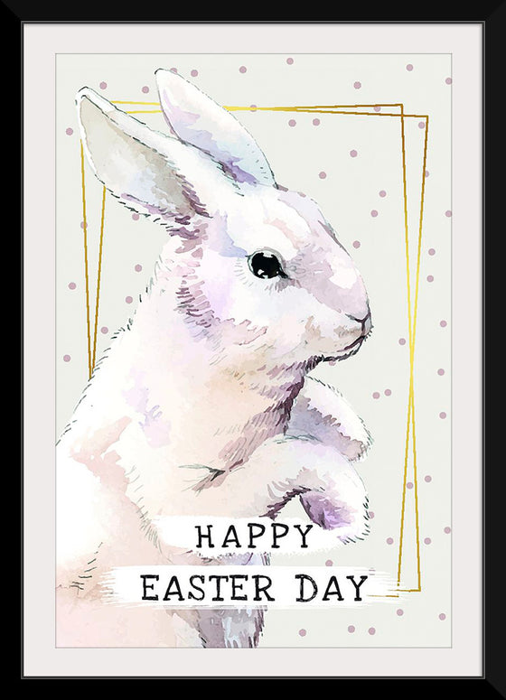 "Watercolor Easter bunny"