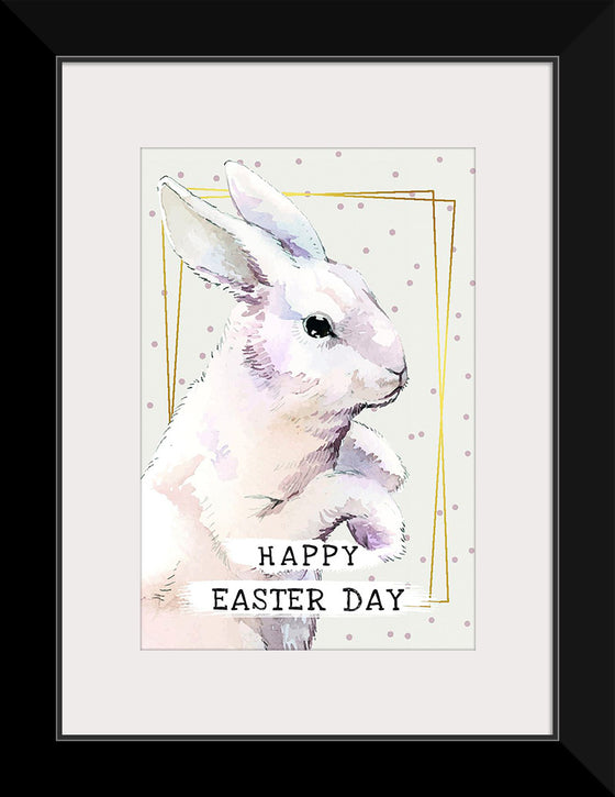 "Watercolor Easter bunny"