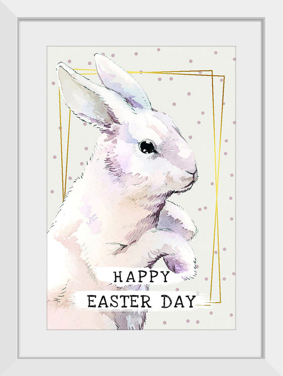 "Watercolor Easter bunny"