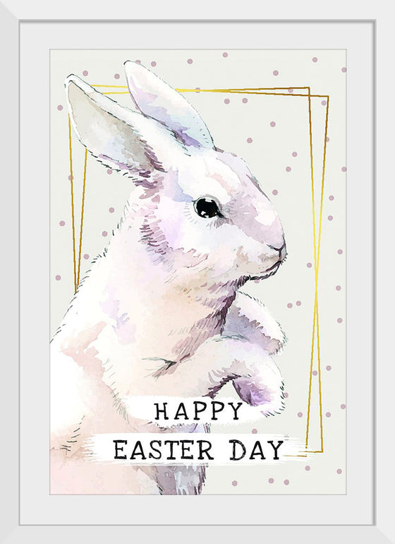 "Watercolor Easter bunny"