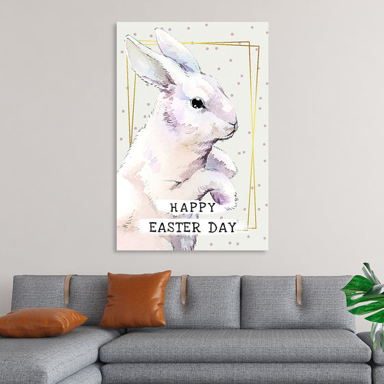 "Watercolor Easter bunny"